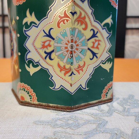 Vintage 80s Revlon Moon Drops Bathroom Tin Storage Container - Picture 3 of 6